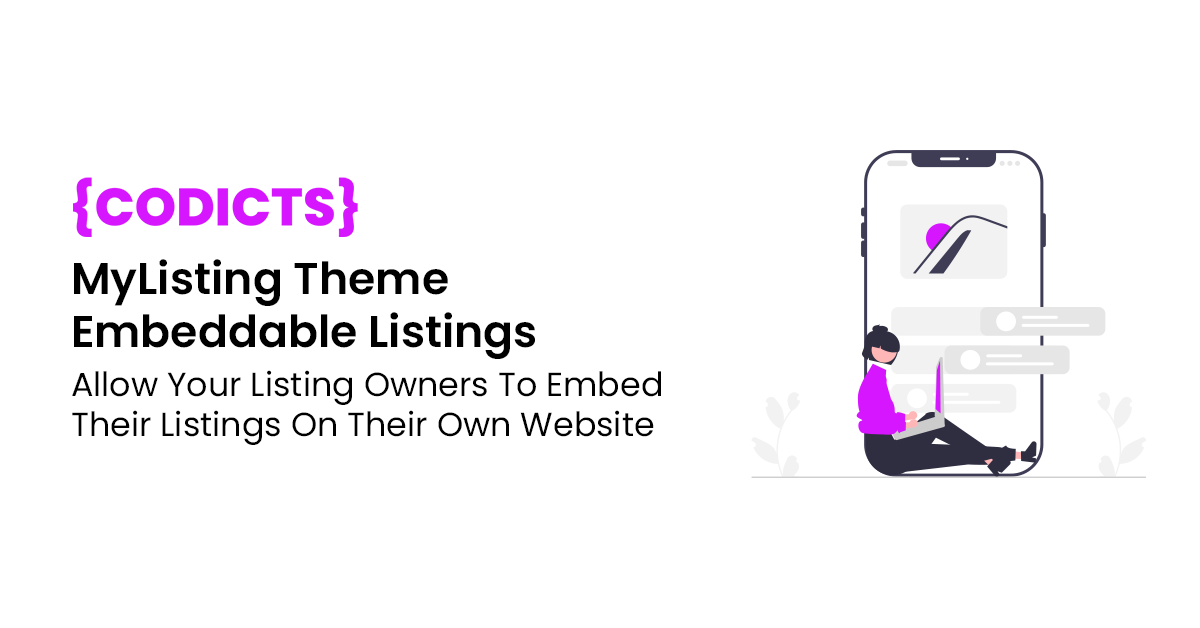 {CoDicts} MyListing Theme Embeddable Listings