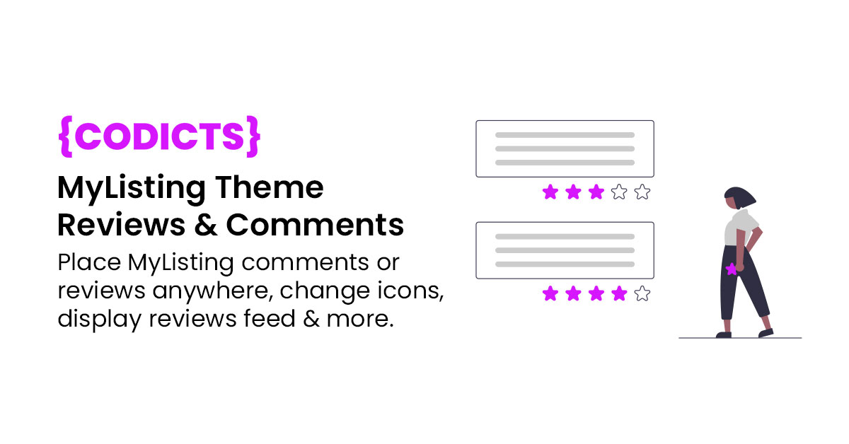 CoDicts MyListing Theme Reviews & Comments Addon Plugin