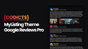 {CODICTS} MyListing Theme Google Reviews Feed Pro