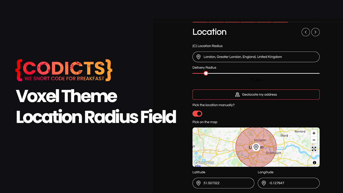{CODICTS} Voxel Theme - Location Radius Field
