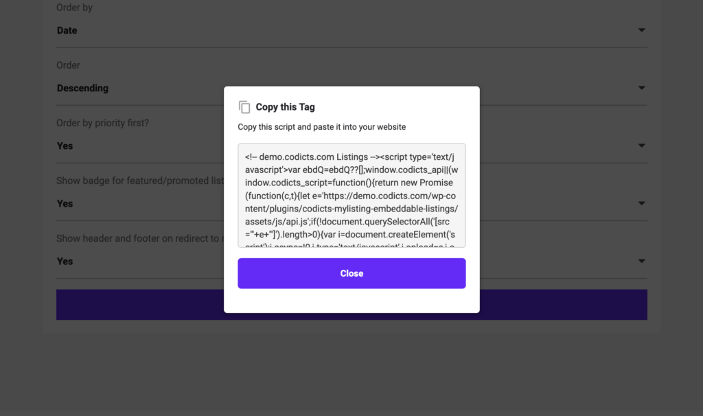 CODICTS MyListing Theme Embeddable Listings 2 - {CODICTS} MyListing Theme - Embeddable Listings - CoDicts