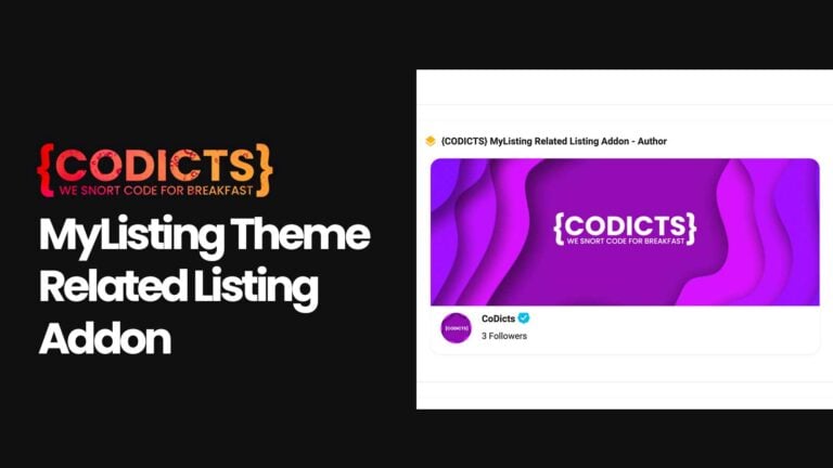 {CODICTS} MyListing Theme Related Listing Addon Cover