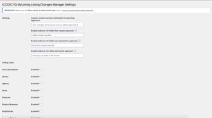 {CODICTS} MyListing Theme Listing Changes Manager