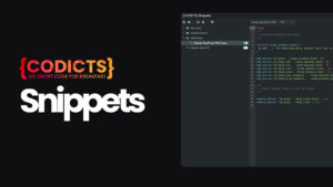 CoDicts Snippets Cover - Custom WordPress Development - CoDicts